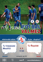 Pozvánka na fotbal: TJ Valašské Meziříčí - TJ Řepiště, pátek 4. 8. 2023 v 17:00 Pozvánka na fotbal: TJ Valašské Meziříčí - TJ Řepiště, pátek 4. 8. 2023 v 17:00